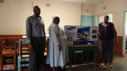 In January 2015, Immanuel orphans donated a Samsung TV worthy ~$ 600  to Allamano special school ( A school for  kids with mental disorders that affect their growth and learning skills).
